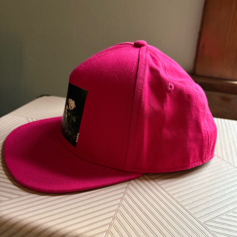 Vans Bragg Jazzy Pink Snapback Hat in Hot Pink NWOT Floral Graphic 🌸🌹🌺🌷🪷🌼 - Picture 10 of 13